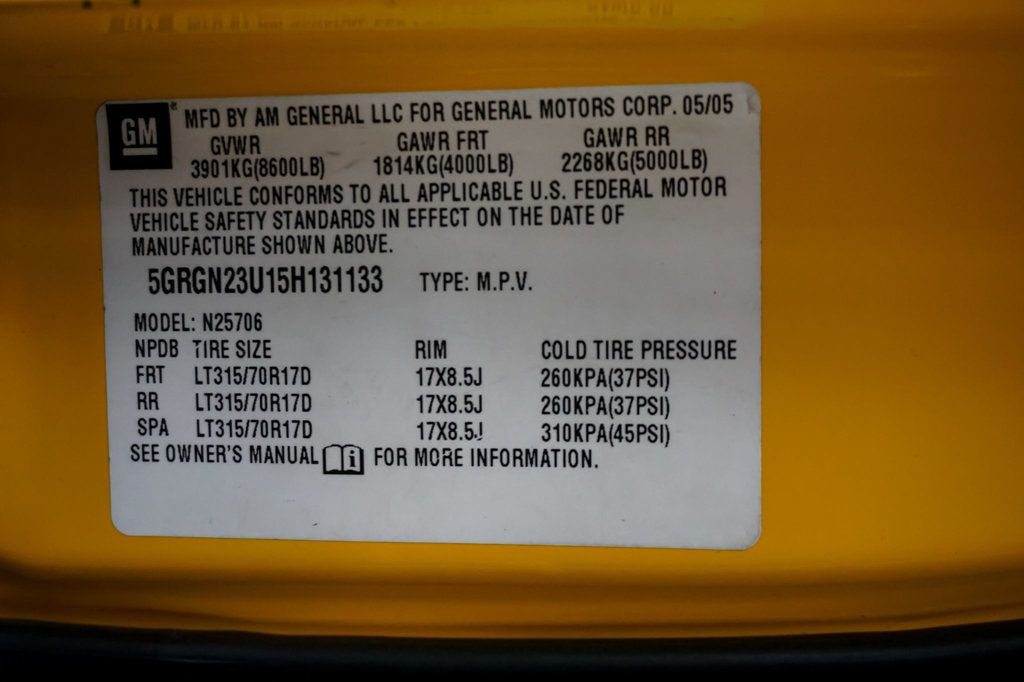 2005 HUMMER H2 *Hummer H2 SUV* *Only 46k Miles* *Upgraded Wheels* - 22952094 - 18