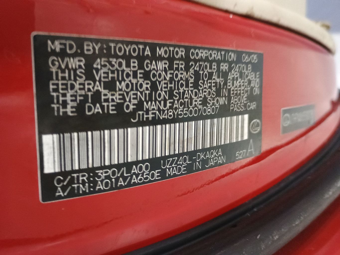 2005 Lexus SC 430 2dr Convertible Clean Title Florida Car - 23059689 - 56