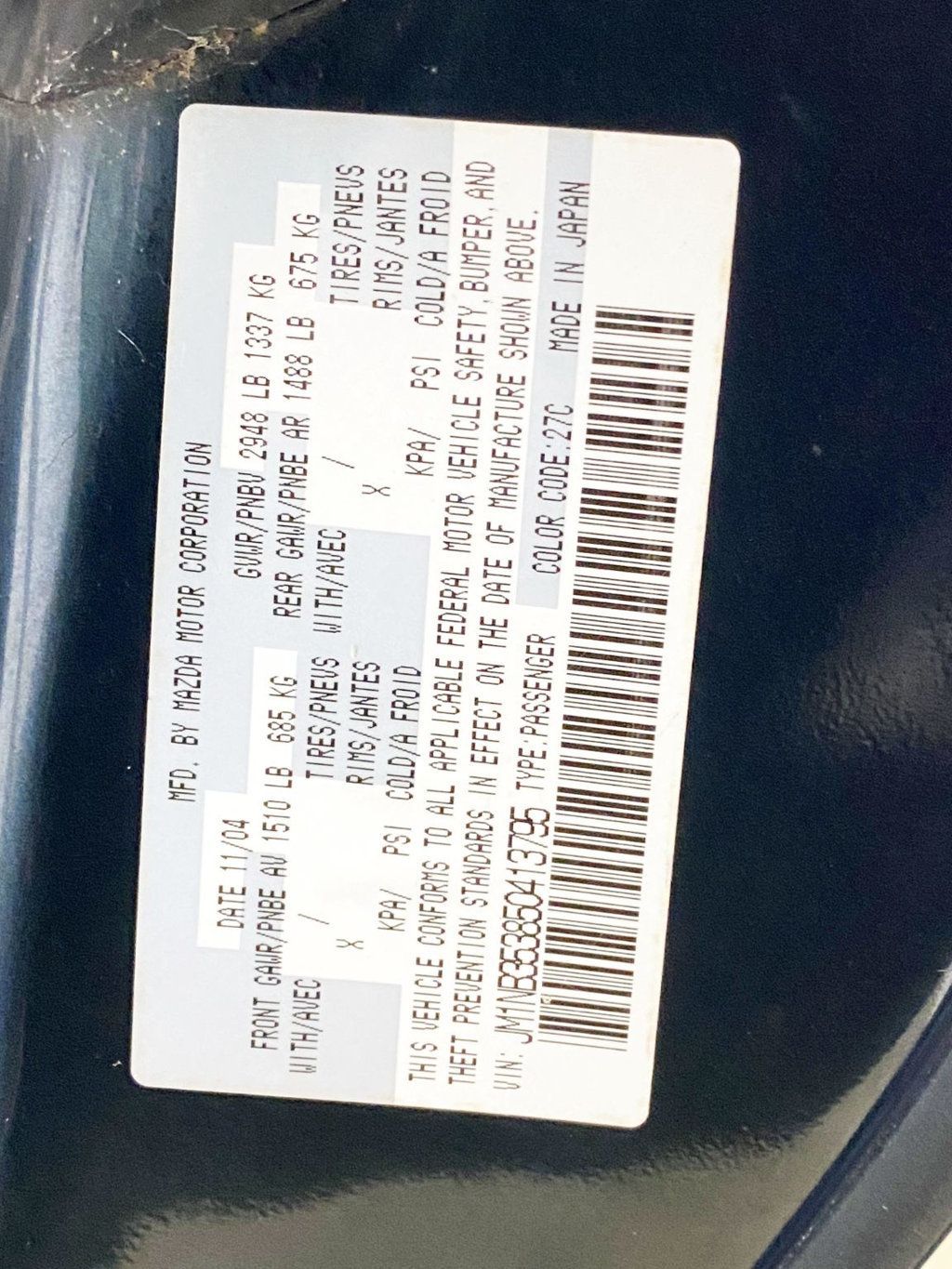 2005 Mazda MX-5 Miata 2dr Convertible Cloth 5-Speed Manual - 22897854 - 29