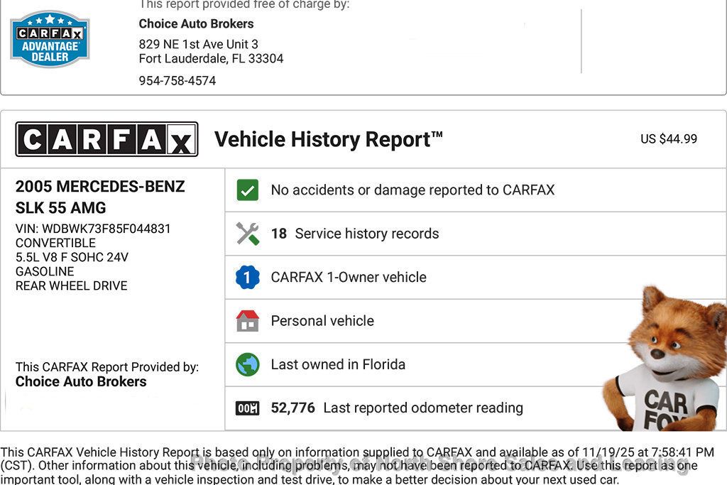 2005 Mercedes-Benz SLK Roadster 5.5L AMG - 22948874 - 1