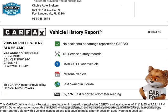 2005 Mercedes-Benz SLK Roadster 5.5L AMG - 22948874 - 1