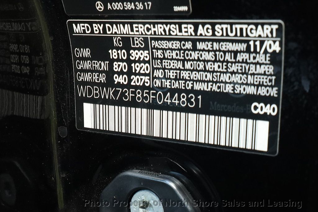 2005 Mercedes-Benz SLK Roadster 5.5L AMG - 22948874 - 49