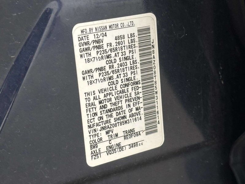 2005 Nissan Murano 4dr S FWD V6 - 22989123 - 35