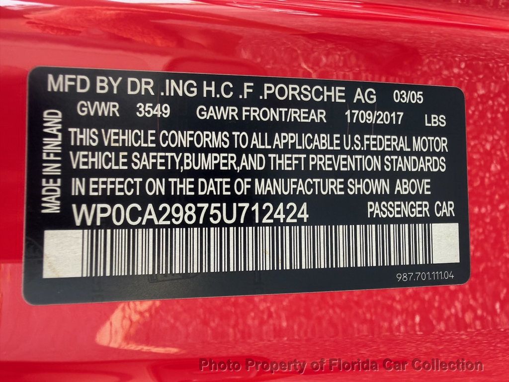 2005 Porsche Boxster Roadster 5-Speed Manual - 23052622 - 81