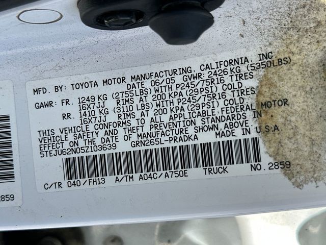 2005 Toyota Tacoma Double 128" PreRunner Automatic - 22988791 - 19