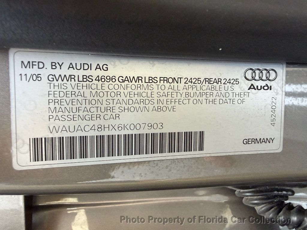 2006 Audi A4 Cabriolet Convertible 1.8T Premium - 22953446 - 25