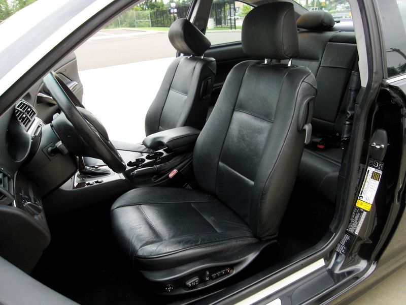 BMW e46 325Ci Coupe black leather interior