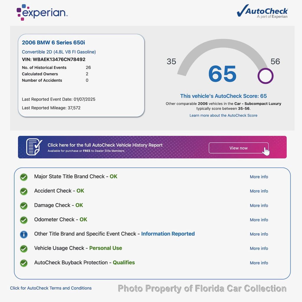 2006 BMW 6 Series 650Ci Convertible Automatic - 22950753 - 19