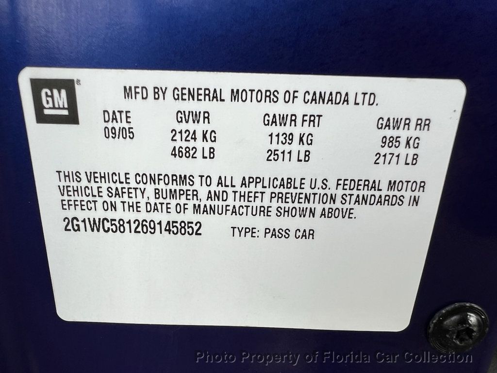 2006 Chevrolet Impala Sedan LT 3.9L - 22912823 - 85