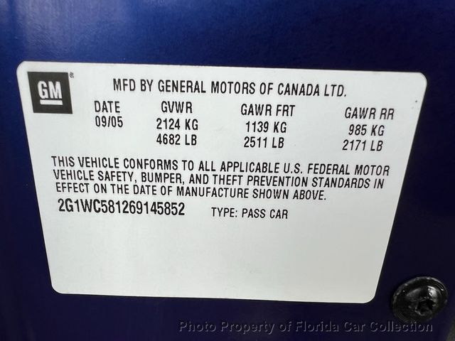 2006 Chevrolet Impala Sedan LT 3.9L - 22912823 - 85