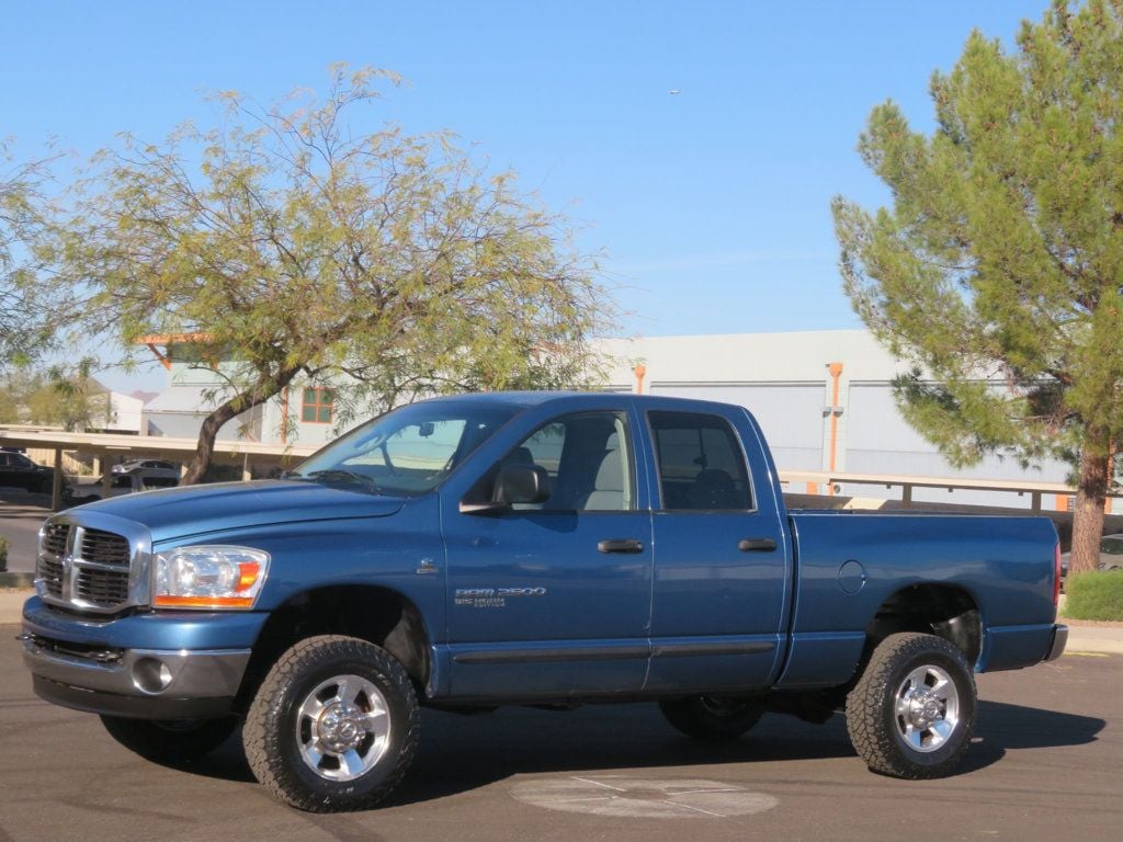 2006 Dodge Ram 2500 4X4 5.9 CUMMINS DIESEL QUADCAB EXTAR CLEAN 2OWNER 4X4 CUMMINS  - 22725758 - 0