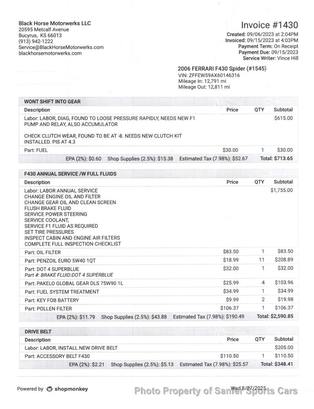 2006 Ferrari 430 2dr Convertible Spider - 22897879 - 43
