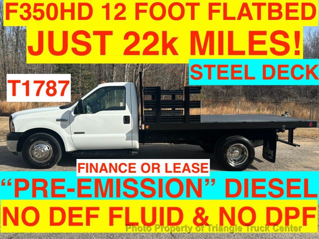 2006 Ford F350HD 12 FT FLATBED JUST 22k MILES! ONE OWNER VA TRUCK! PRE-EMISSION NO DPF & NO DEF! - 22928966 | Video 1
