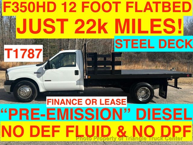 2006 Ford F350HD 12 FT FLATBED JUST 22k MILES! ONE OWNER VA TRUCK! PRE-EMISSION NO DPF & NO DEF! - 22928966 - 0