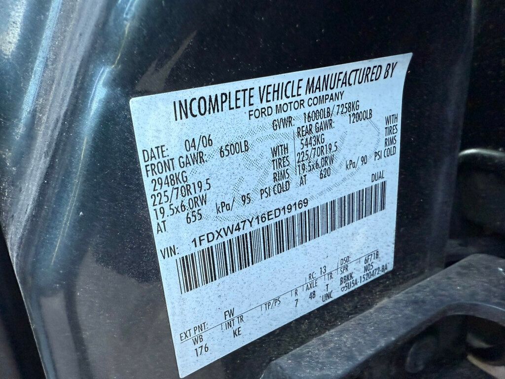 2006 Ford F450 SD CREW CAB MASON  DUMP TRUCK 4X4 LOW MILEAGE - 21934389 - 24