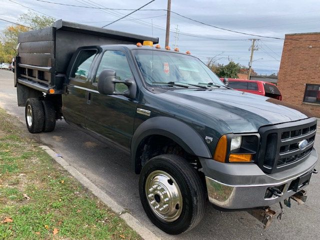 2006 Ford F450 SD CREW CAB MASON  DUMP TRUCK 4X4 WITH PLOW LOW MILES - 21934389 - 7