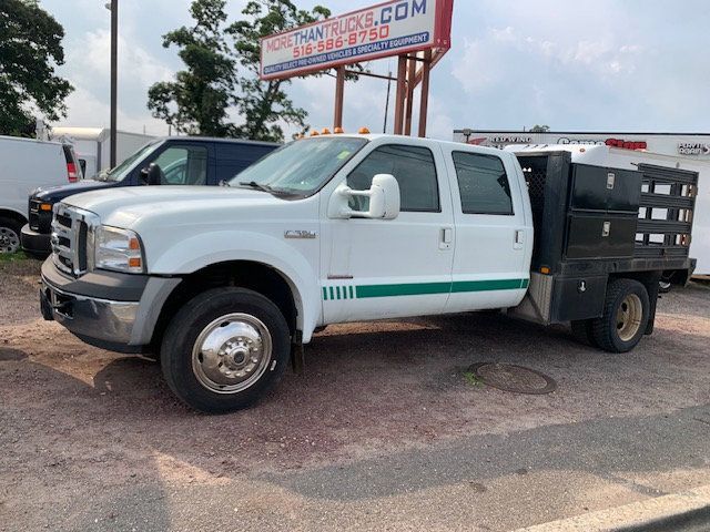 2006 Ford F550 SD STAKE BODY FLATBED CREW CAB SEVERAL IN STOCK - 22028693 - 2