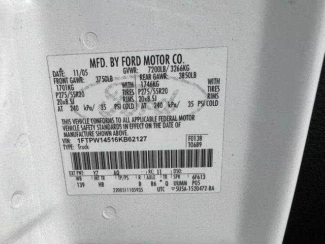 2006 Ford F-150 FX4 Pickup 4D 5 1/2 ft - 22007639 - 43