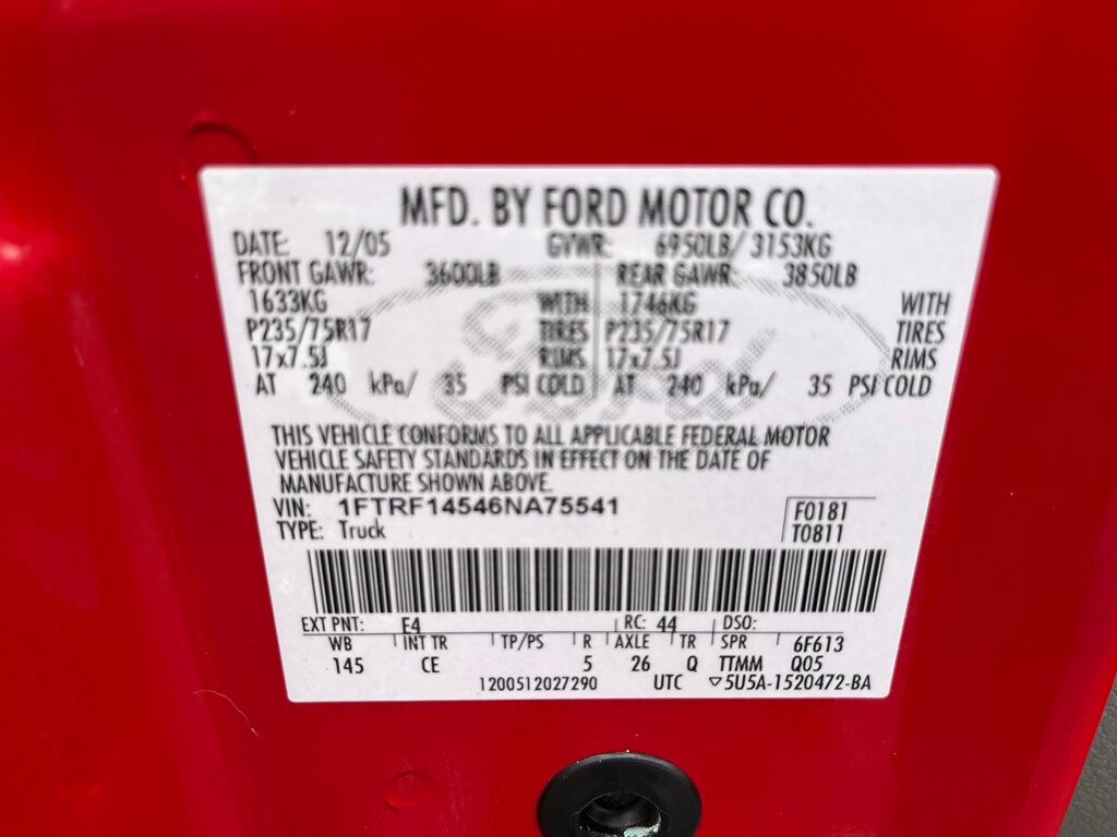 2006 Ford F-150 V8 4x4 8 foot Bed Long box  - 22946028 - 21