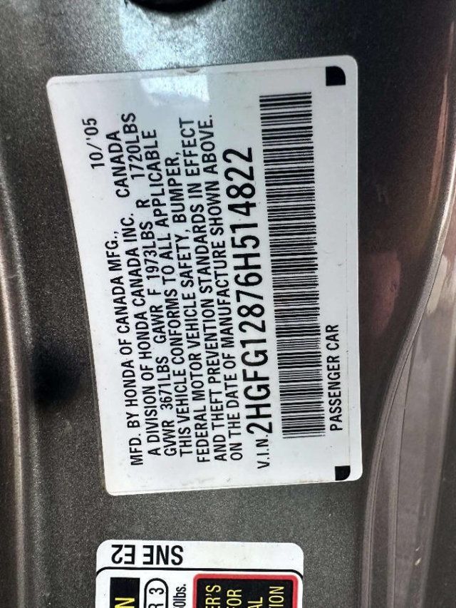 2006 Honda Civic Coupe EX Automatic with NAVI - 22992732 - 33