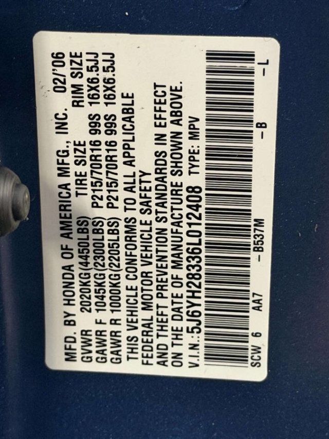 2006 Honda Element 4WD LX Automatic - 22959745 - 16