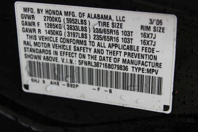 2006 Honda Odyssey 5dr EX-L Automatic with RES - 22981799 - 12