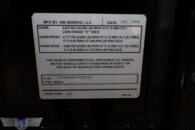 2006 HUMMER H1 4-Passenger Wagon - 23009073 - 36