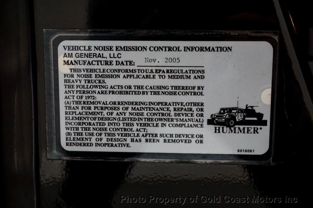 2006 HUMMER H1 *Alpha Wagon* *6.6L Duramax Diesel*  - 22391270 - 69