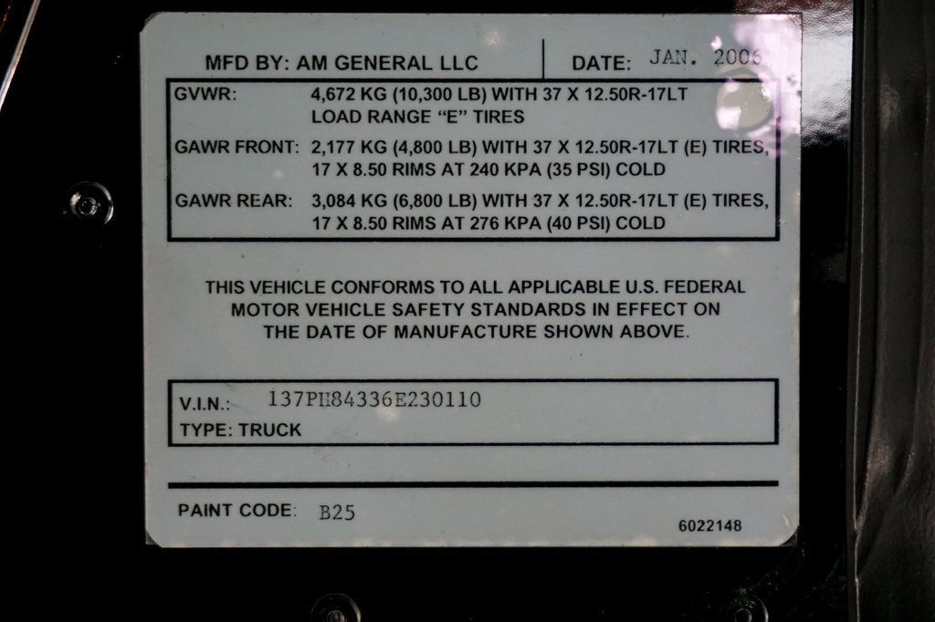 2006 HUMMER H1 *Alpha-Wagon* *Only 9k Miles* *6.6L Duramax Diesel* *Rare-Find*  - 22972670 - 20