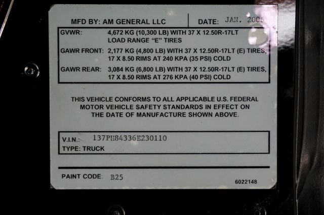 2006 HUMMER H1 *Alpha-Wagon* *Only 9k Miles* *6.6L Duramax Diesel* *Rare-Find*  - 22972670 - 20