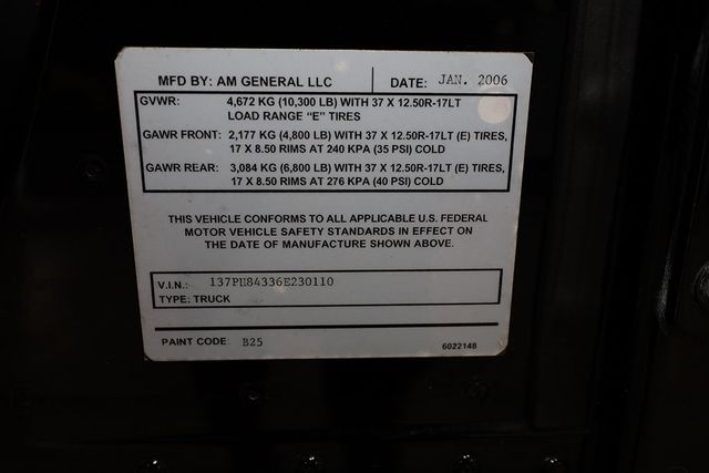 2006 HUMMER H1 H1 Alpha 4-Passnger Wagon - 23009073 - 35