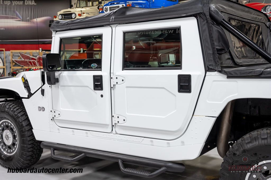 2006 HUMMER H1 Alpha Rare Gen 2 All Black Interior Open Top, Low Miles!  - 22934215 - 61