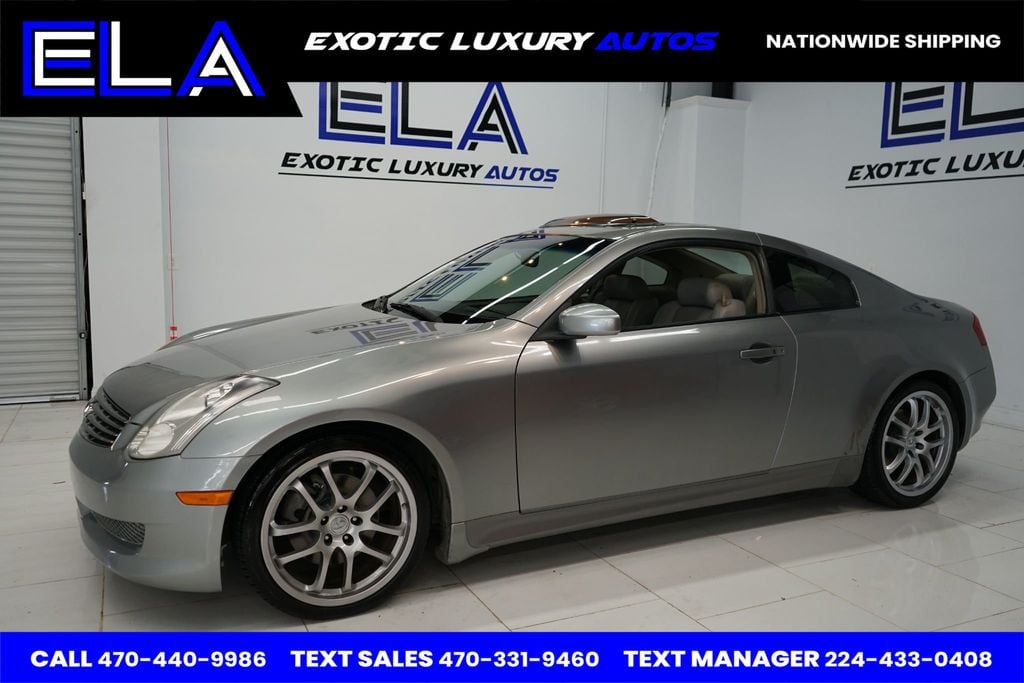 2006 INFINITI G35 Coupe RAYS FORGED WHEELS! NO RIPS IN LEATHER! CLEAN CARFAX HISTORY WOW - 22529409 - 2