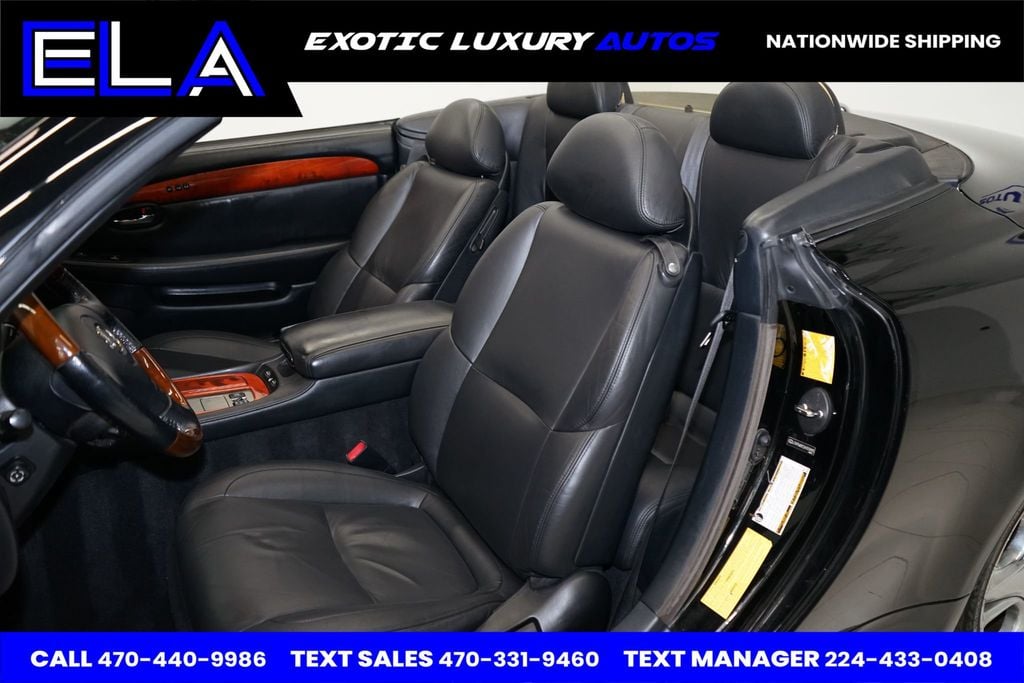 2006 Lexus SC 430 BLACK ON BLACK! HARDTOP CONVERTIBLE! MARK LEVINSON! NAVI! - 22414013 - 25