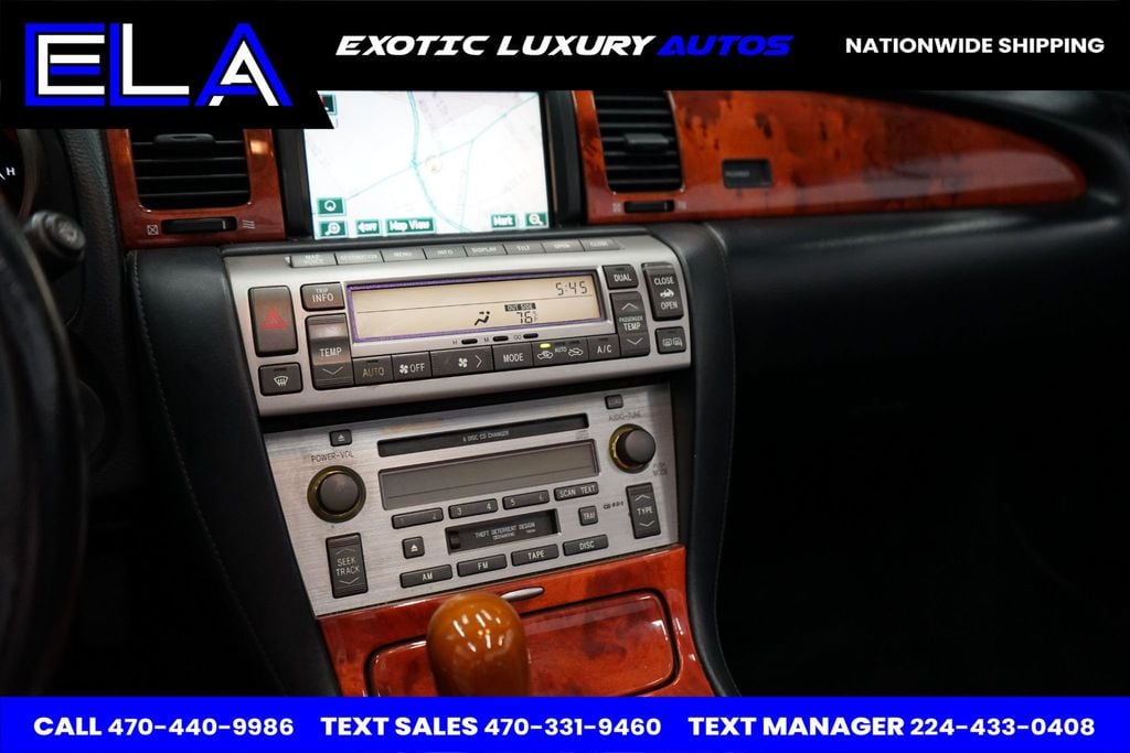 2006 Lexus SC 430 BLACK ON BLACK! HARDTOP CONVERTIBLE! MARK LEVINSON! NAVI! - 22414013 - 31