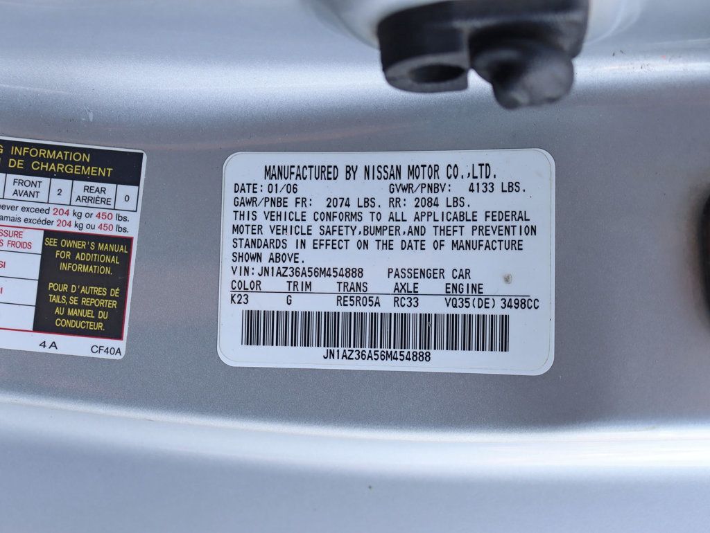 2006 Nissan 350Z 2dr Roadster Touring Automatic - 22758468 - 29