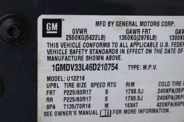 2006 Pontiac Montana SV6 4dr Ext WB FWD - 23012852 - 8