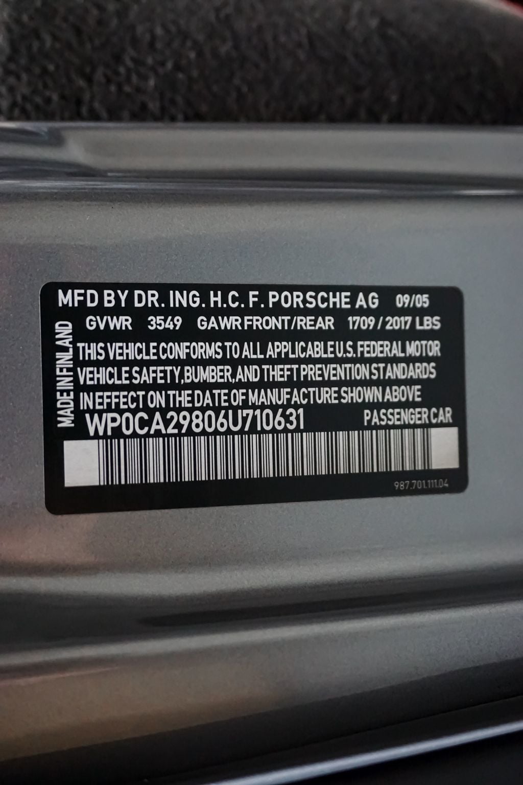 2006 Porsche Boxster *5-Speed Manual* *Sport Chrono* *Only 45k Miles* *Seal Grey* - 23044987 - 23