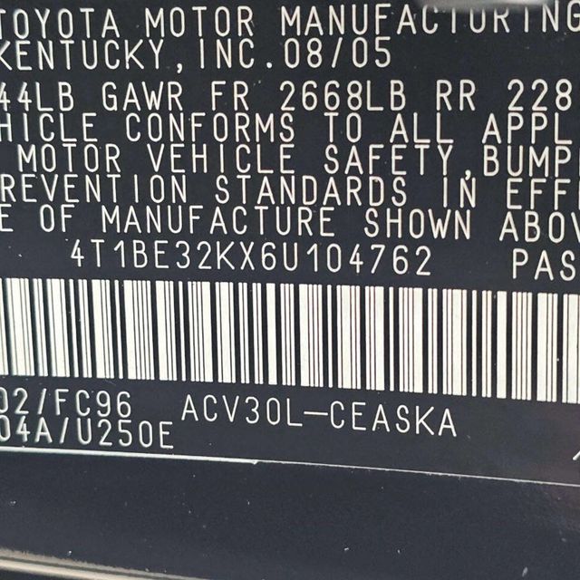 2006 Toyota Camry 4dr Sedan SE Automatic - 22968416 - 11