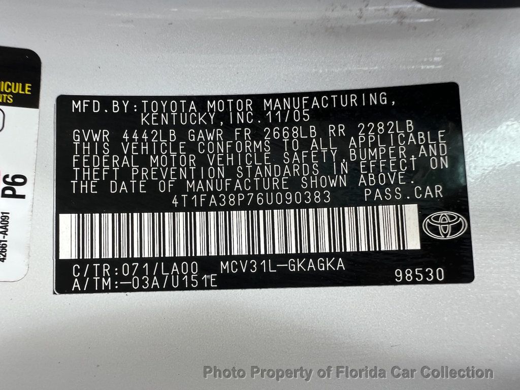2006 Toyota Camry Solara Convertible SLE V6 - 22920688 - 75