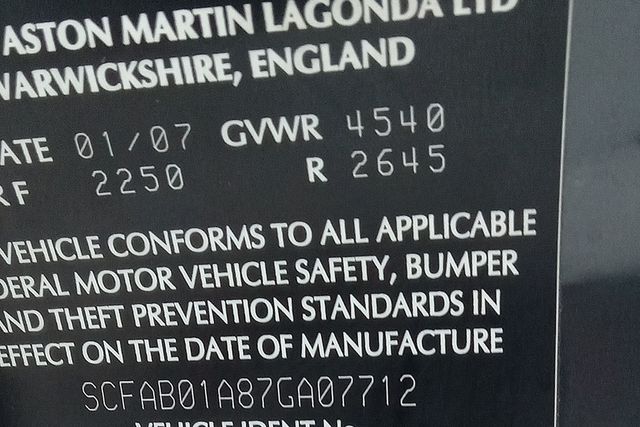 2007 Aston Martin DB9 2dr Coupe Manual - 21830752 - 44
