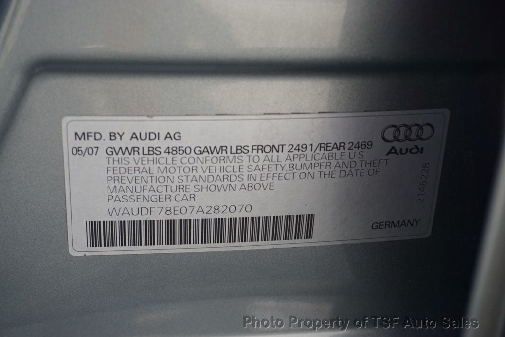 2007 Audi A4 2007 4dr Sedan Automatic 2.0T quattro - 22912117 - 32