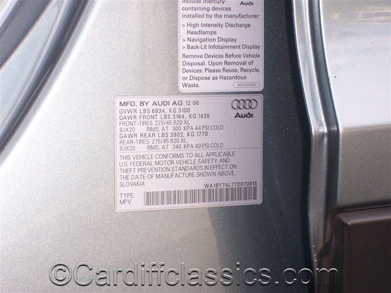 2007 Used Audi Q7 3.6 Premium at Cardiff Classics Serving Encinitas, IID 8893613
