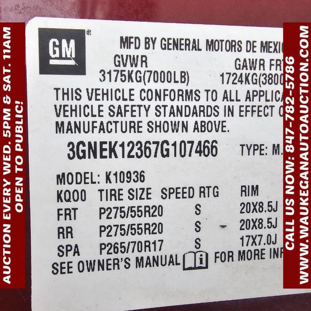 2007 Chevrolet Avalanche 4WD Crew Cab 130" LTZ - 22941956 - 9