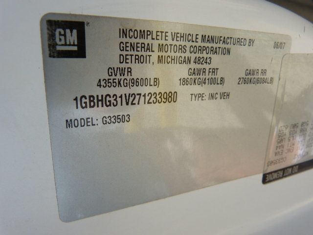 2007 Chevrolet Express Commercial Cutaway 4.8L V8 GAS*3500*SRW*139" WB C6Y*"COLLINS" 15 PASSENGER MINI BUS - 22762913 - 41