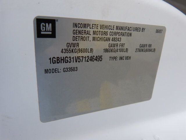 2007 Chevrolet Express Commercial Cutaway 4.8L V8 GAS*3500*SRW*139" WB*"THOMAS BUILT" 15 PASS. MINI BUS  - 22856121 - 43