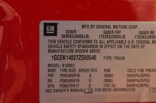 2007 Chevrolet Silverado 1500 LT1 2dr Regular Cab 4WD 6.5 ft. SB - 23006118 - 7