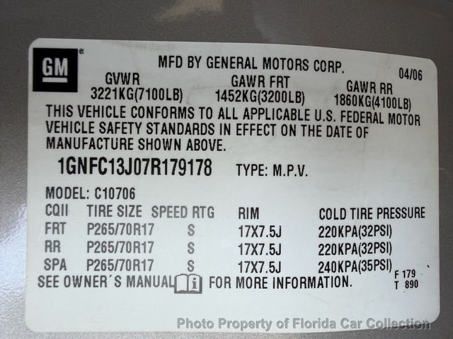 2007 Chevrolet Tahoe 1500 LS 2WD Vortec 5.3L - 23050531 - 86