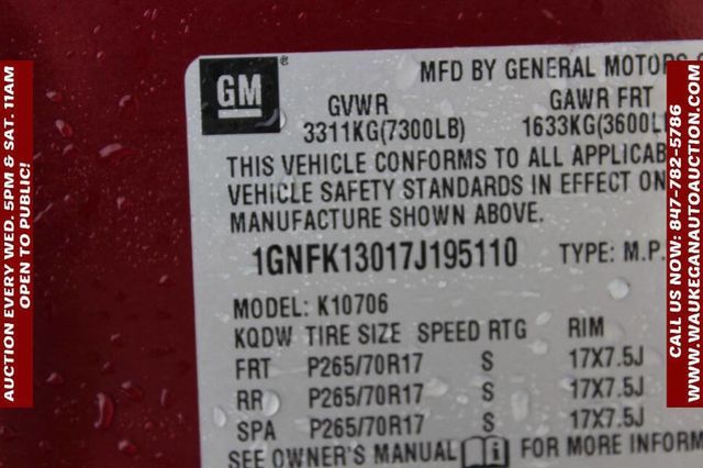 2007 Chevrolet Tahoe 4WD 4dr 1500 LT - 22951771 - 10