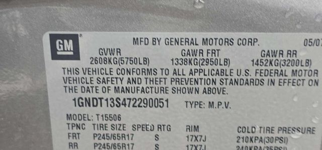 2007 Chevrolet Trailblazer 4WD 4dr LS - 22997902 - 9